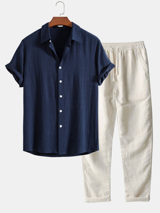 JANICK | LINEN SHIRT AND TROUSERS - SUMMER SET