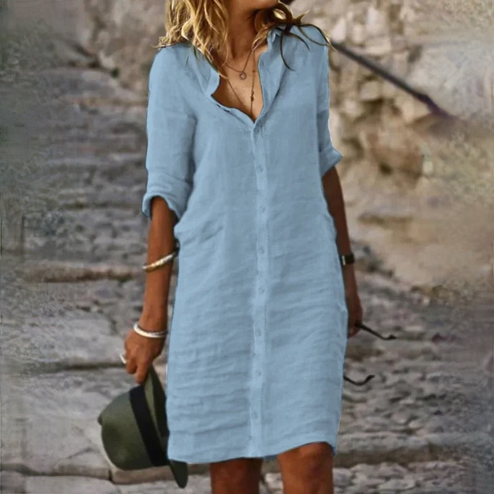 Amanda LINEN DRESS