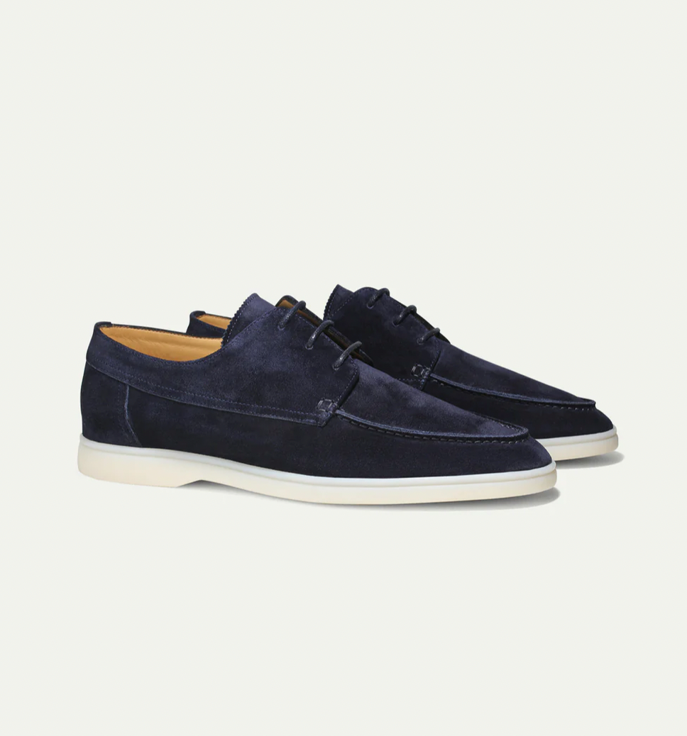 Suede lace-up Loafers