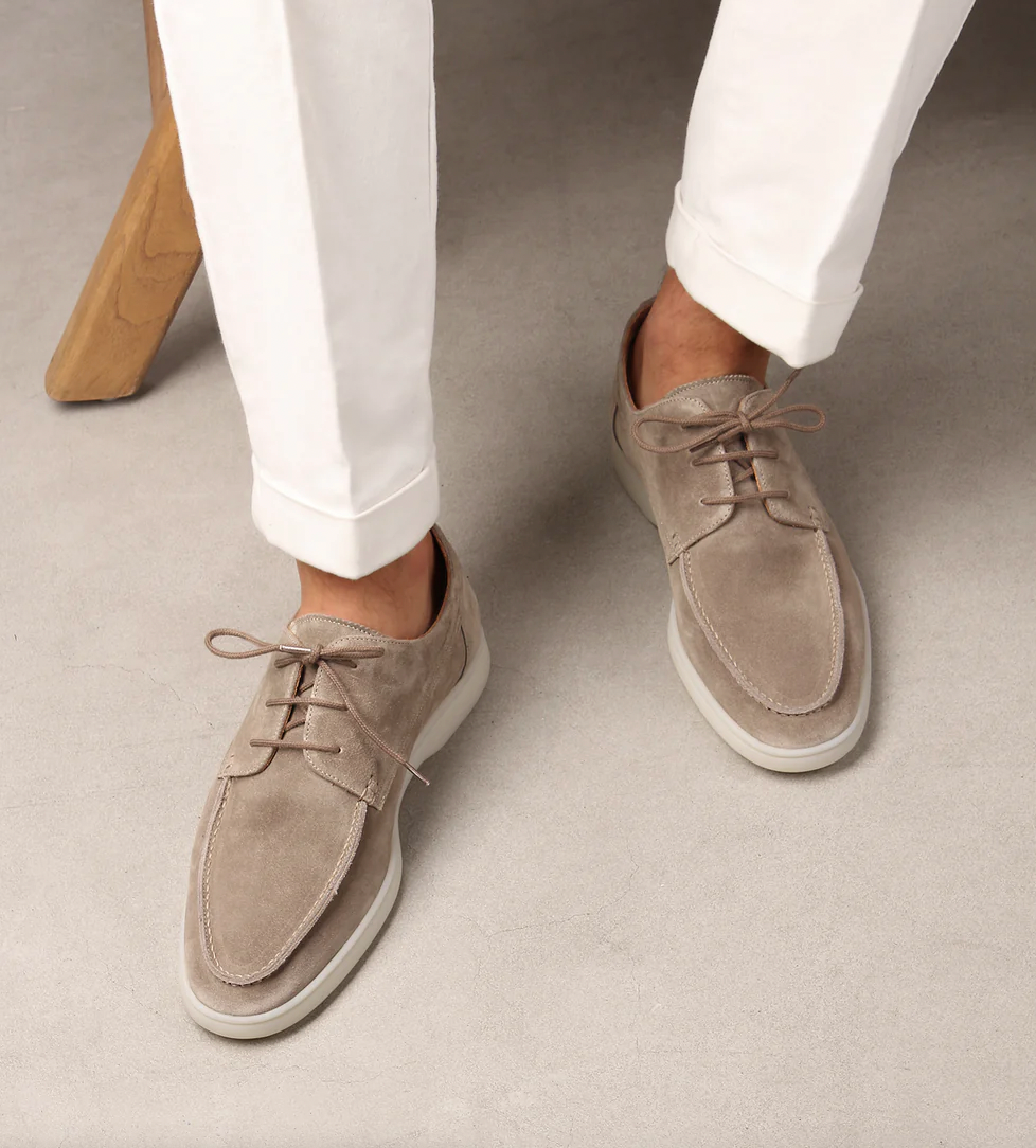 Suede lace-up Loafers