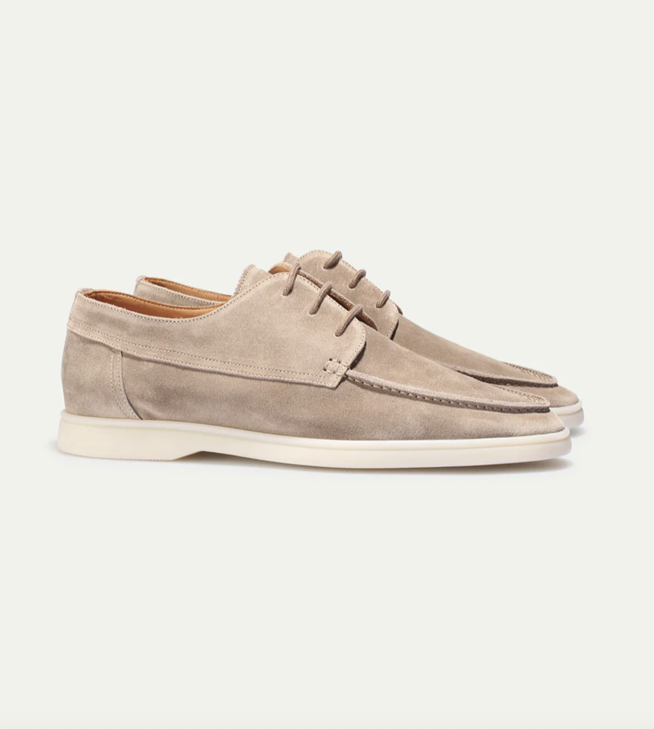 Suede lace-up Loafers