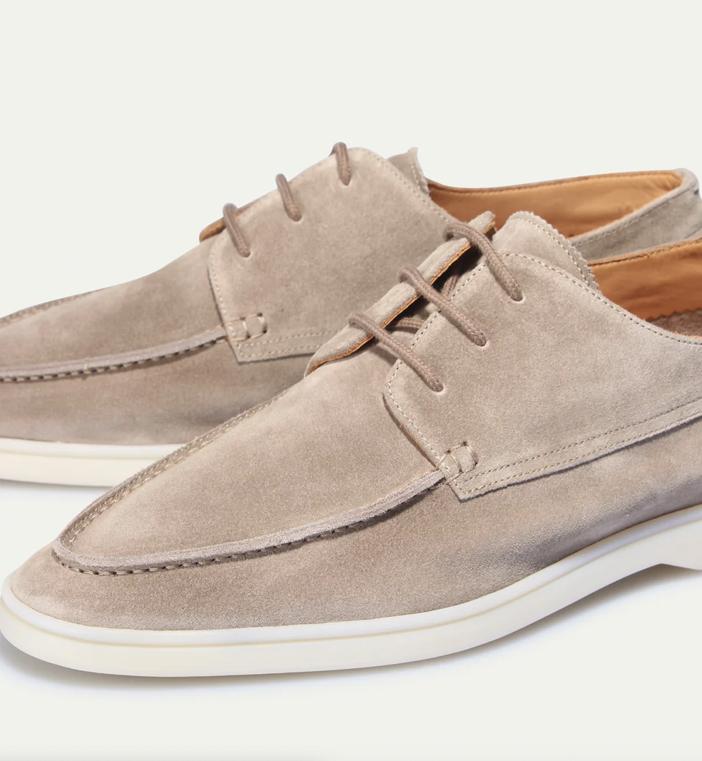 Suede lace-up Loafers