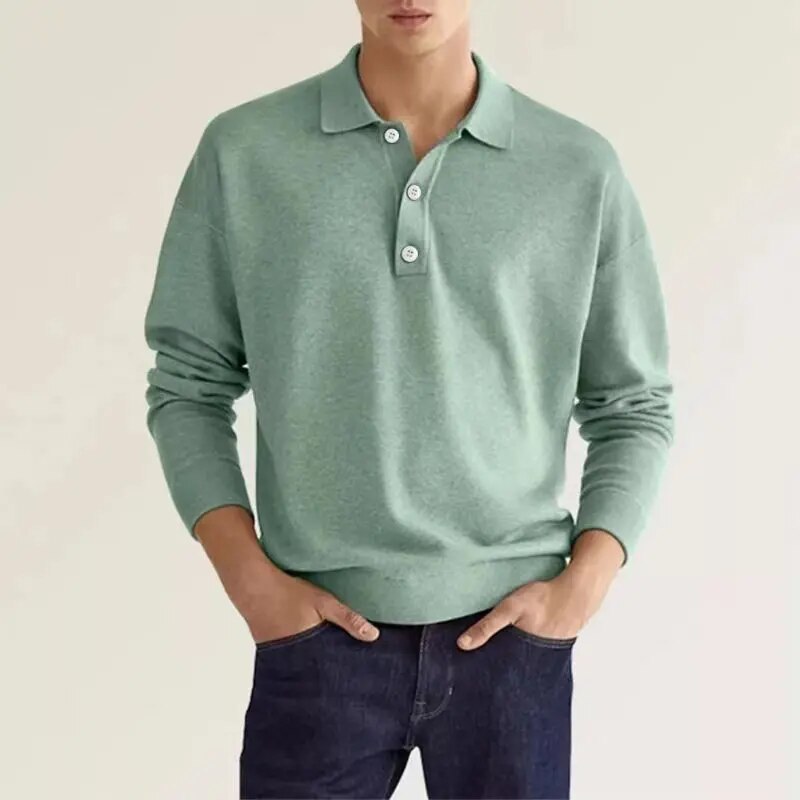 LONG SLEEVE POLO SHIRT