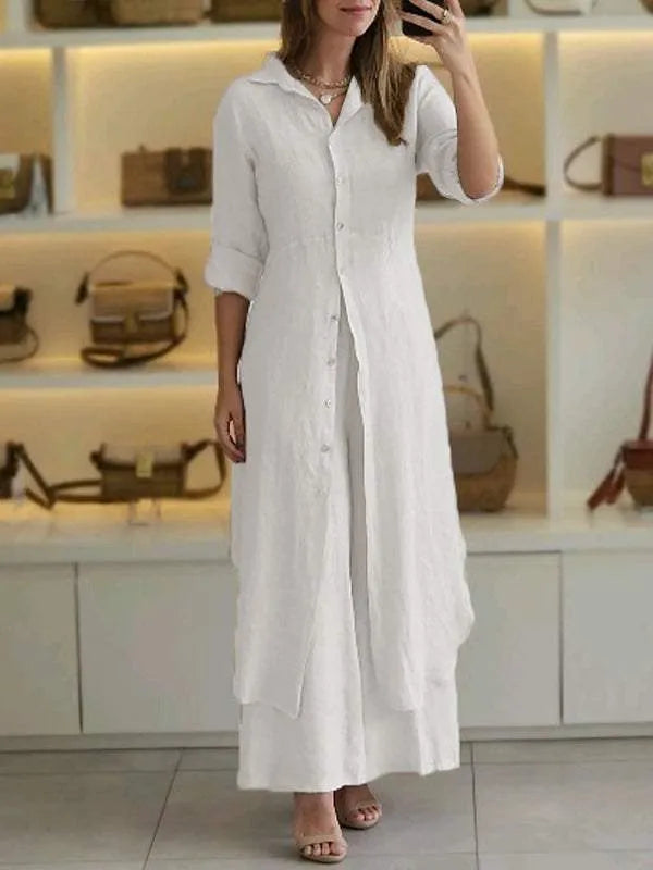 Hilda™ - Casual two-piece linen set