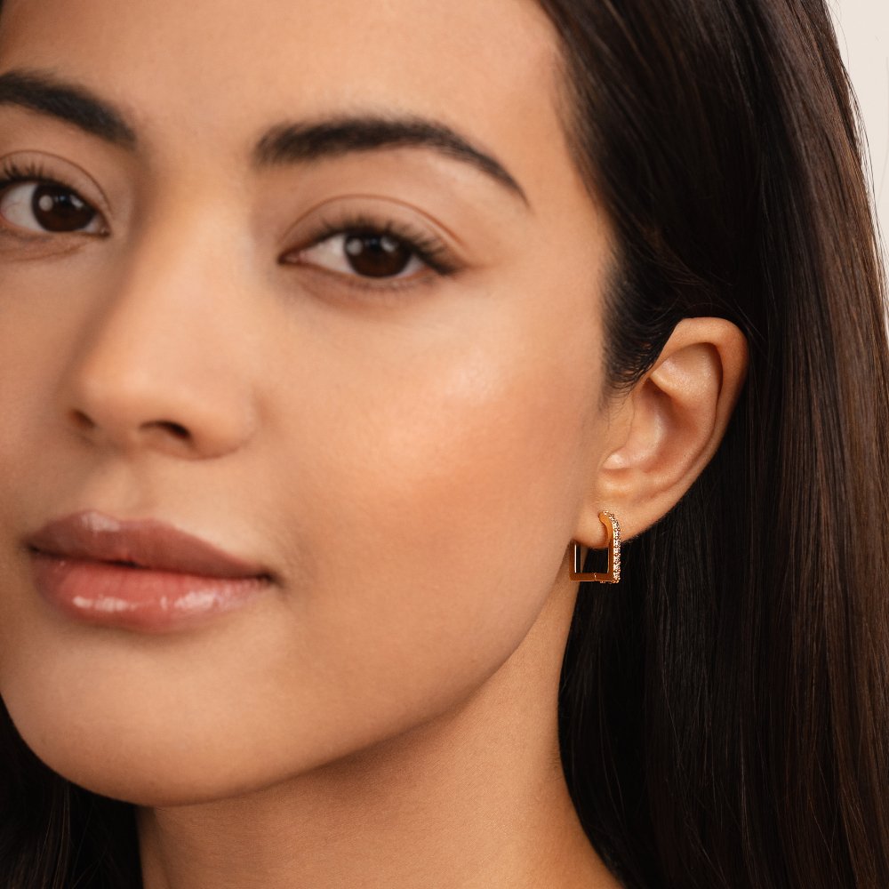 Lisa Crystal Mini Hoop Earrings