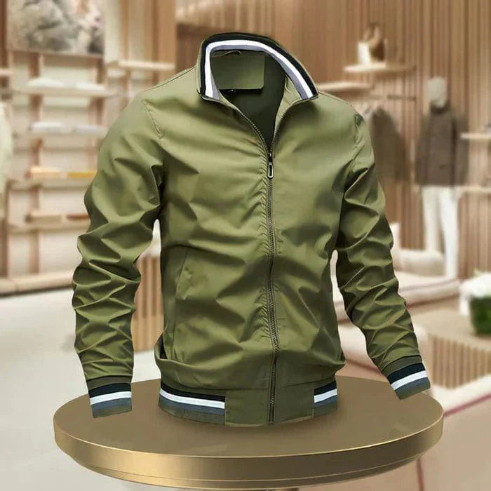 Marcos Men's summer jacket with stand-up collar