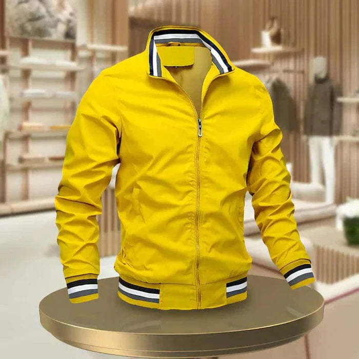 Marcos Men's summer jacket with stand-up collar